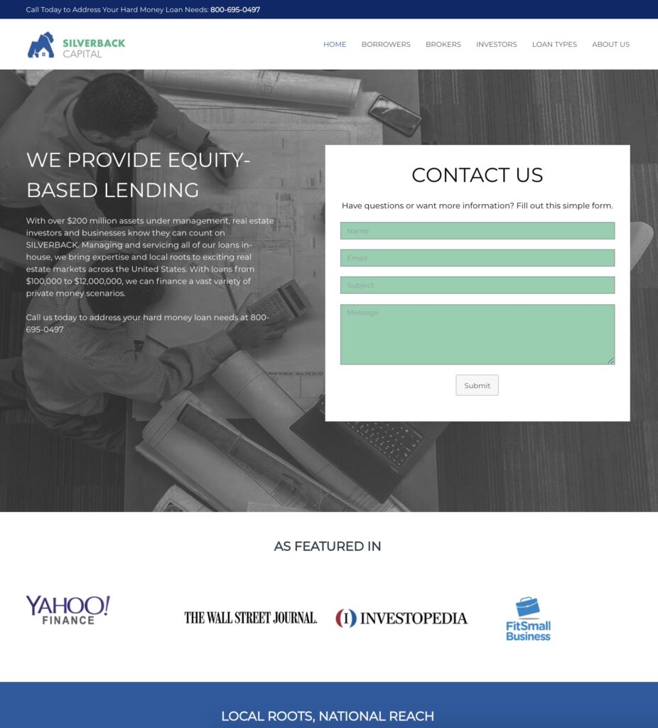 Silverback Capital Website